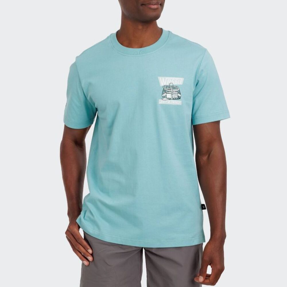 Waggle Men's Waggle Bait & Tackle T-Shirt - Slate Blue M